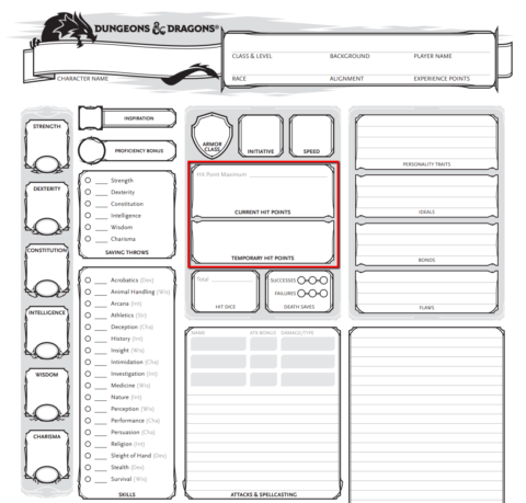 Character Sheets - D&D Newbie Sessions