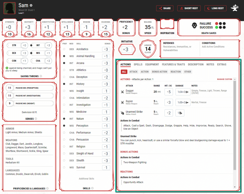 D&D Beyond Character Sheets - D&D Newbie Sessions